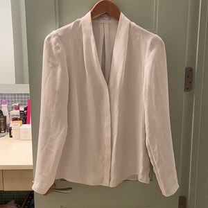 Aritizia White Hidden-Button Down